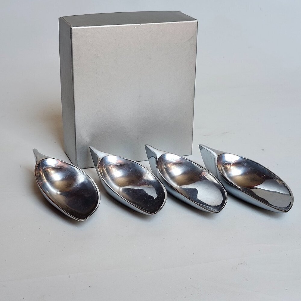 ARTHUR SALM Modernist Scoops Omega Appetizer Spoons Leo F. Widgen Japan
